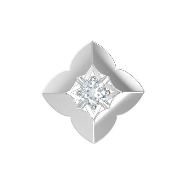 Подвеска из белого золота c бриллиантами