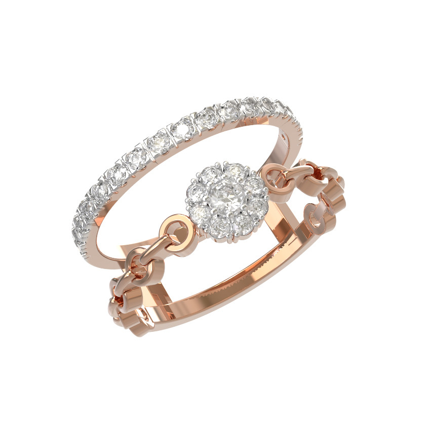 Кольцо из золота c бриллиантами