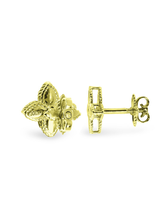 Серьги из лимонного золота