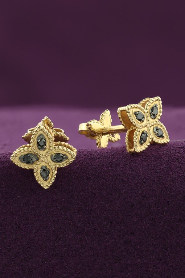 Серьги из лимонного золота c бриллиантами