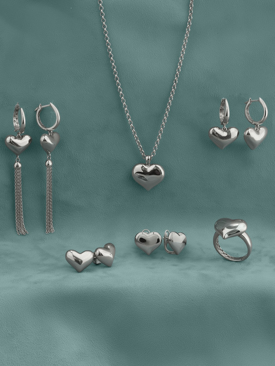 Серьги из белого золота