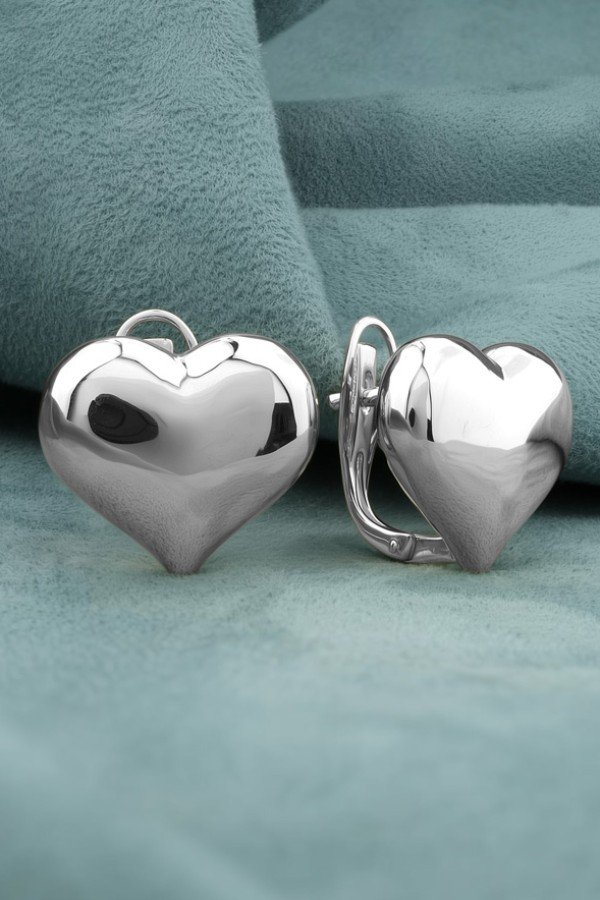 Серьги из белого золота