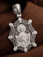 Образок из белого золота