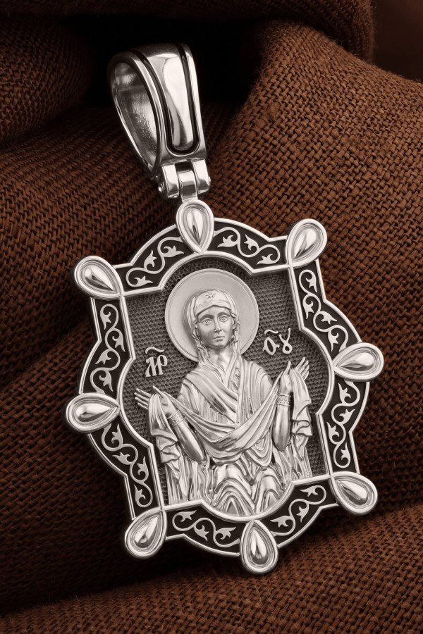 Образок из белого золота