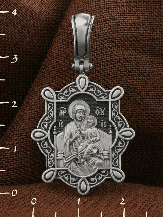 Образок из белого золота