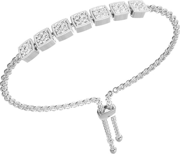 Браслет из белого золота c бриллиантами