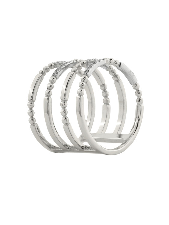 Кольцо из белого золота c бриллиантами