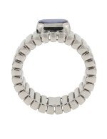 Кольцо из белого золота c лазуритом