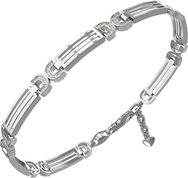 Браслет из белого золота c бриллиантами