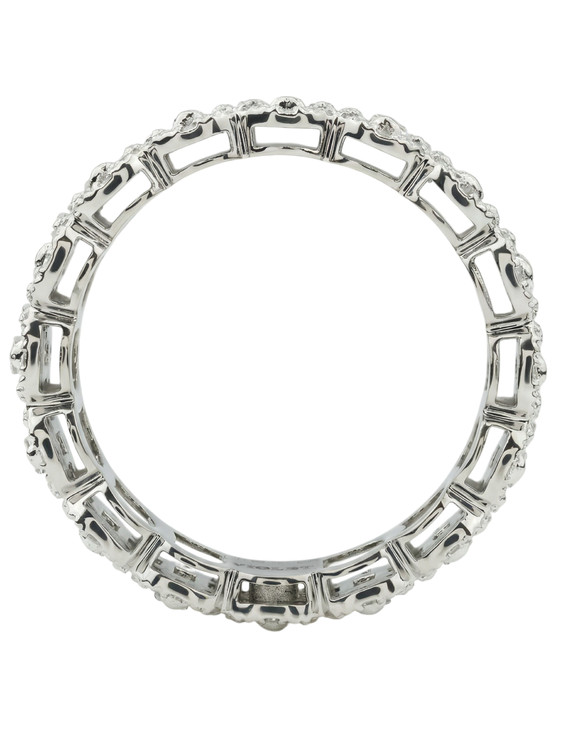 Кольцо из белого золота c бриллиантами