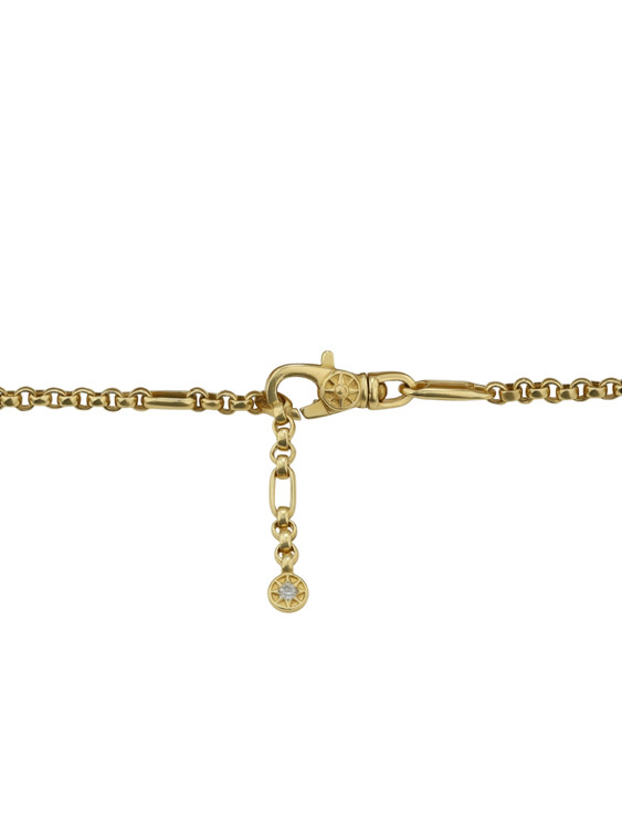 Браслет из лимонного золота c бриллиантами, лазуритом и перламутром