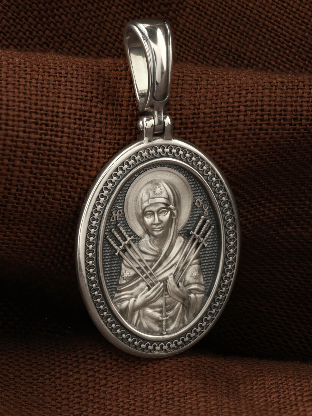 Образок из белого золота