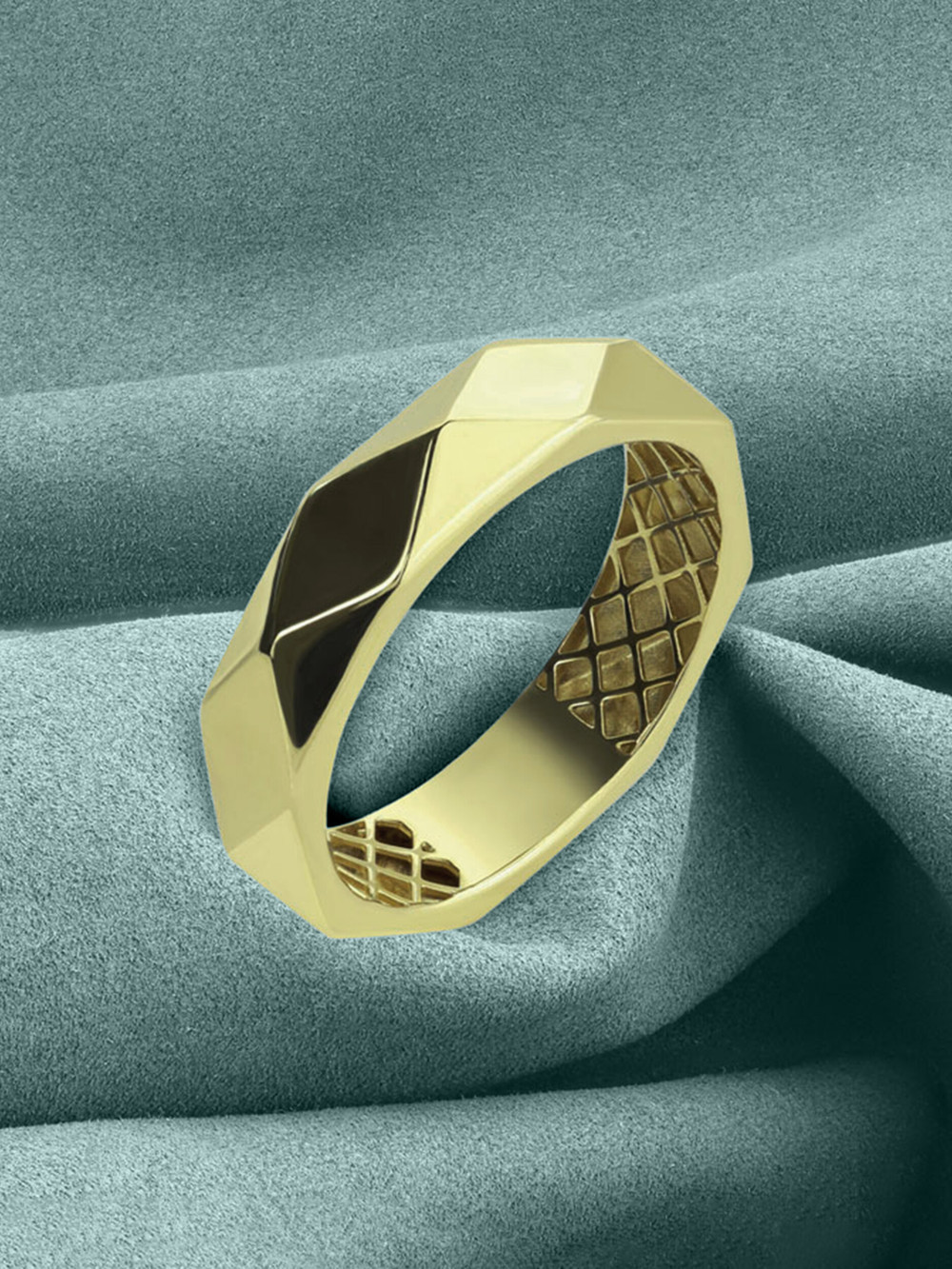 Кольцо из лимонного золота
