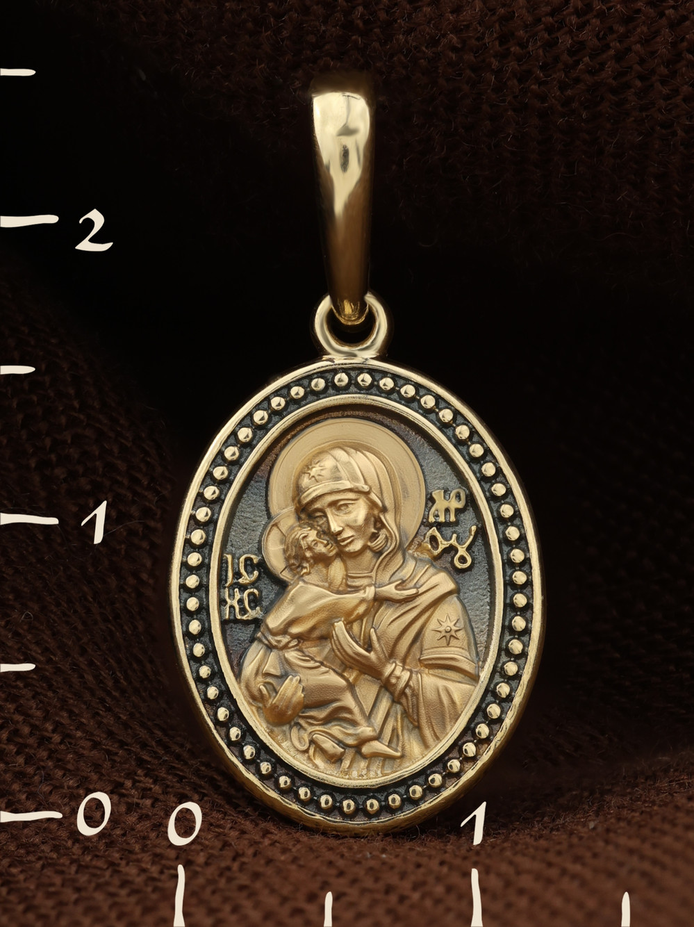 Образок из лимонного золота