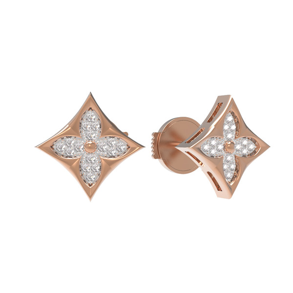 Серьги из золота c бриллиантами