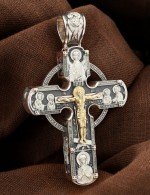 Крест из серебра и золота