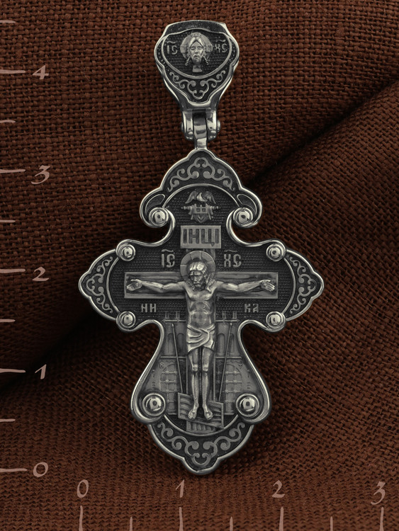 Крест из белого золота