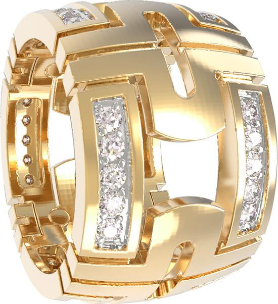 Подвеска из лимонного золота c бриллиантами