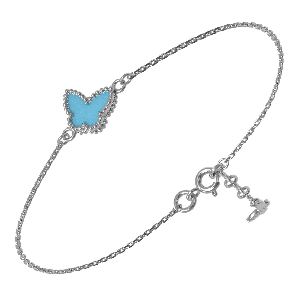 Браслет из белого золота c бирюзой