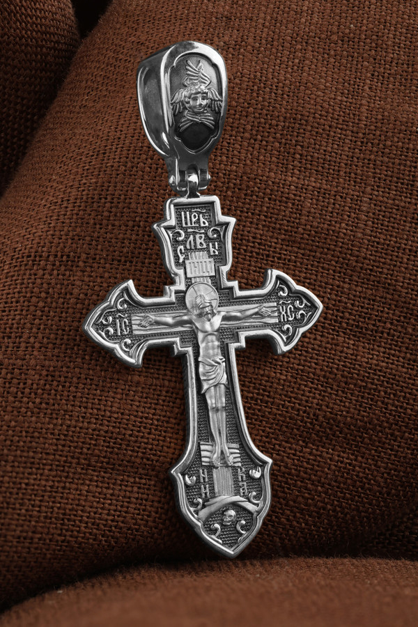 Крест из белого золота