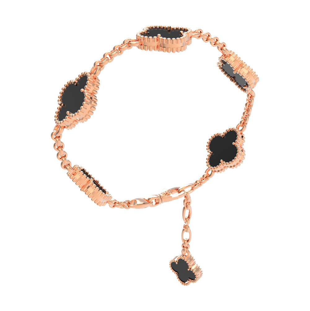 Браслет из золота c ониксом