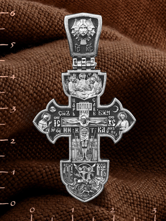 Крест из белого золота