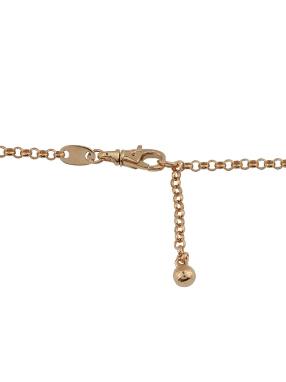 Колье из золота c бриллиантами, ониксом и перламутром