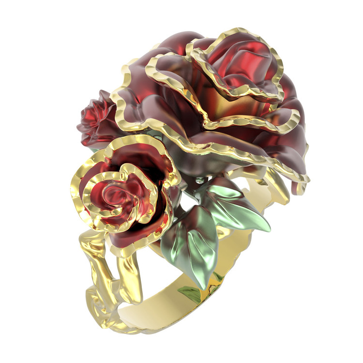 Кольцо из лимонного золота