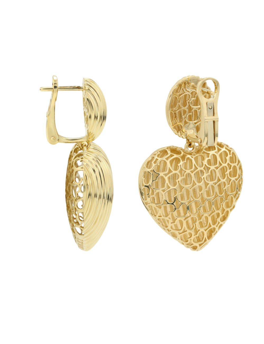 Серьги из лимонного золота