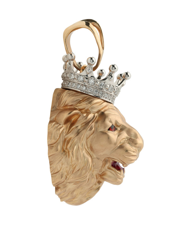 Подвеска из золота c эмаль и бриллиантами