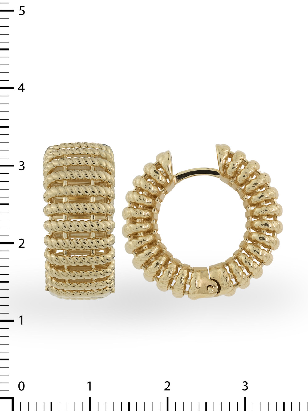 Серьги из лимонного золота