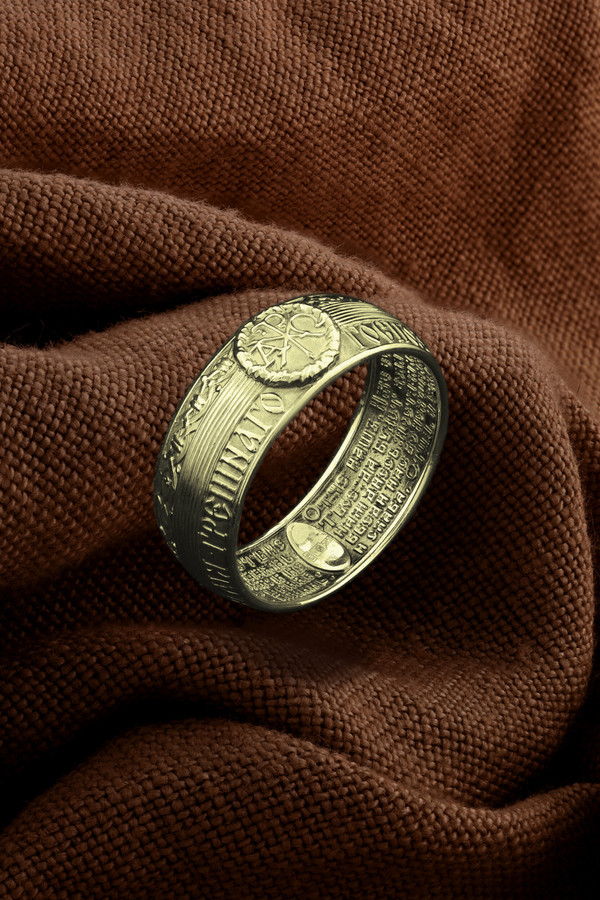 Кольцо из лимонного золота