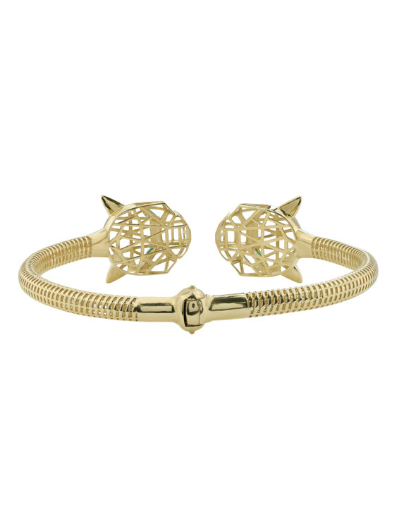 Браслет из лимонного золота c изумрудом