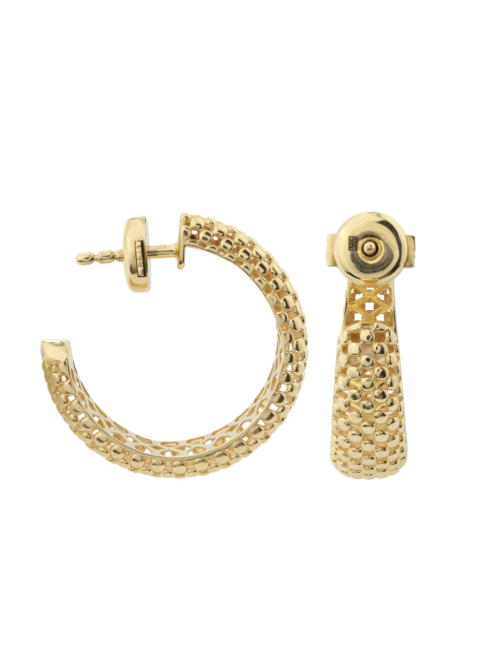 Серьги из лимонного золота