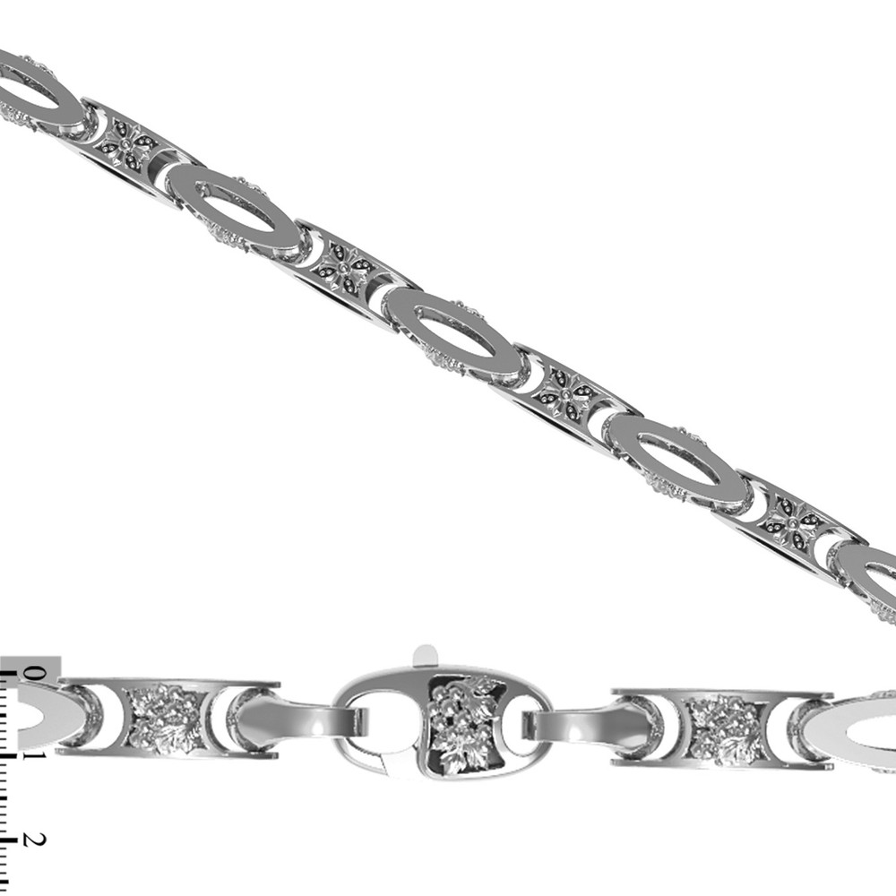 Цепь из белого золота