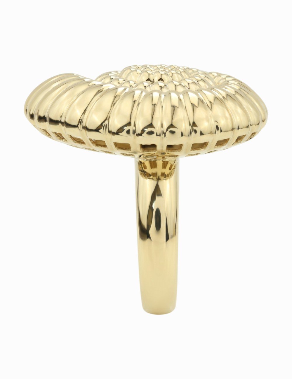 Кольцо из лимонного золота c рубином