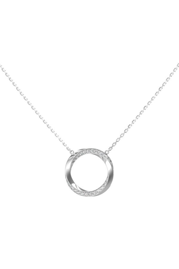 Колье из белого золота c бриллиантами