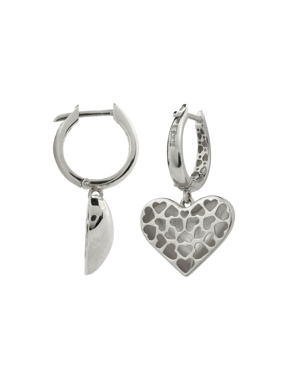 Серьги из белого золота