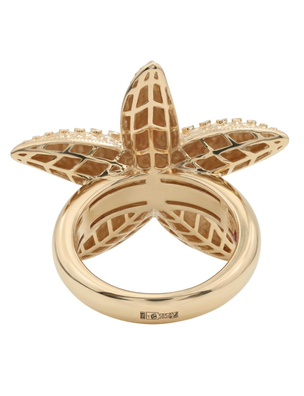 Кольцо из золота c рубином