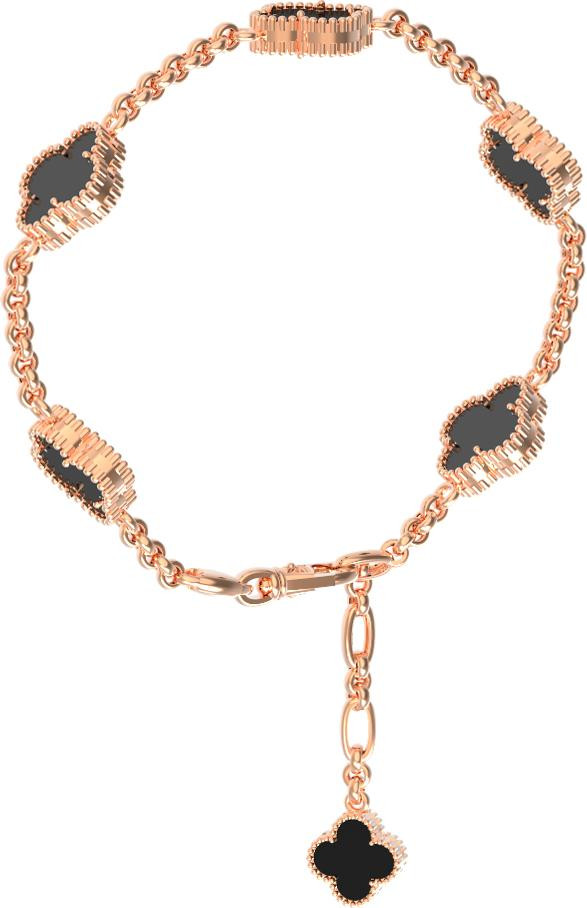 Браслет из золота c ониксом