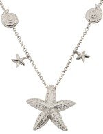 Колье из белого золота