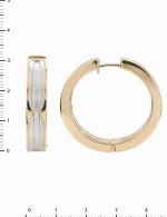 Серьги из золота c рубином