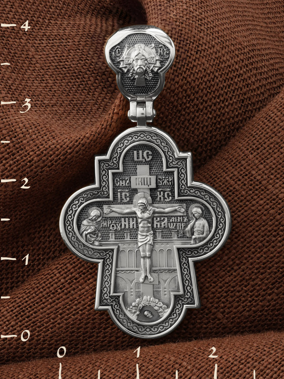 Крест из белого золота