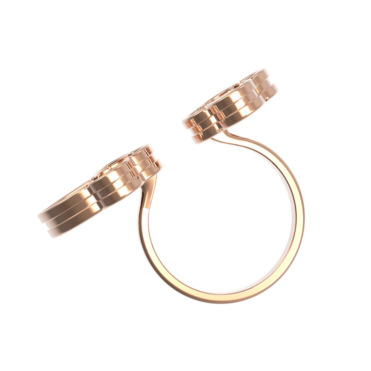 Кольцо из золота c ониксом и перламутром