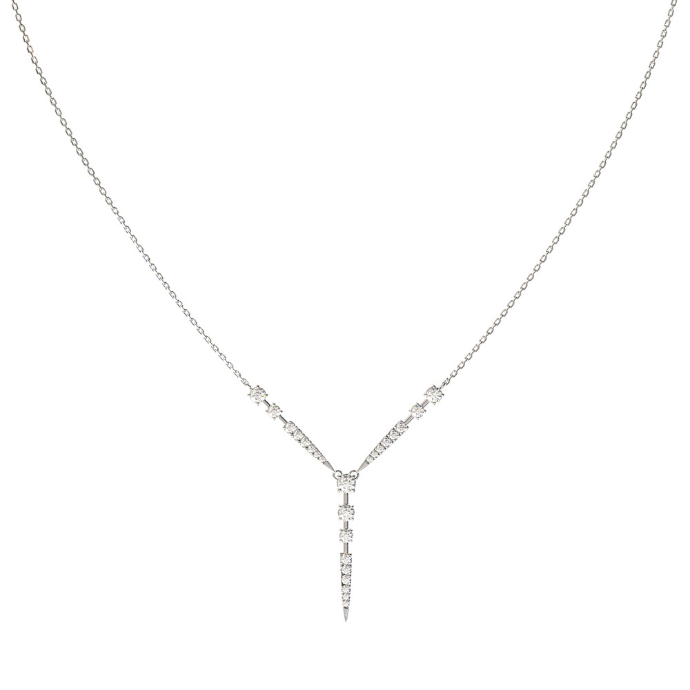 Колье из белого золота c бриллиантами