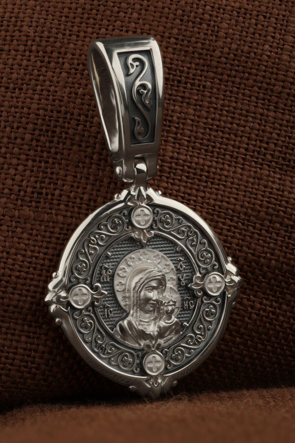 Образок из белого золота