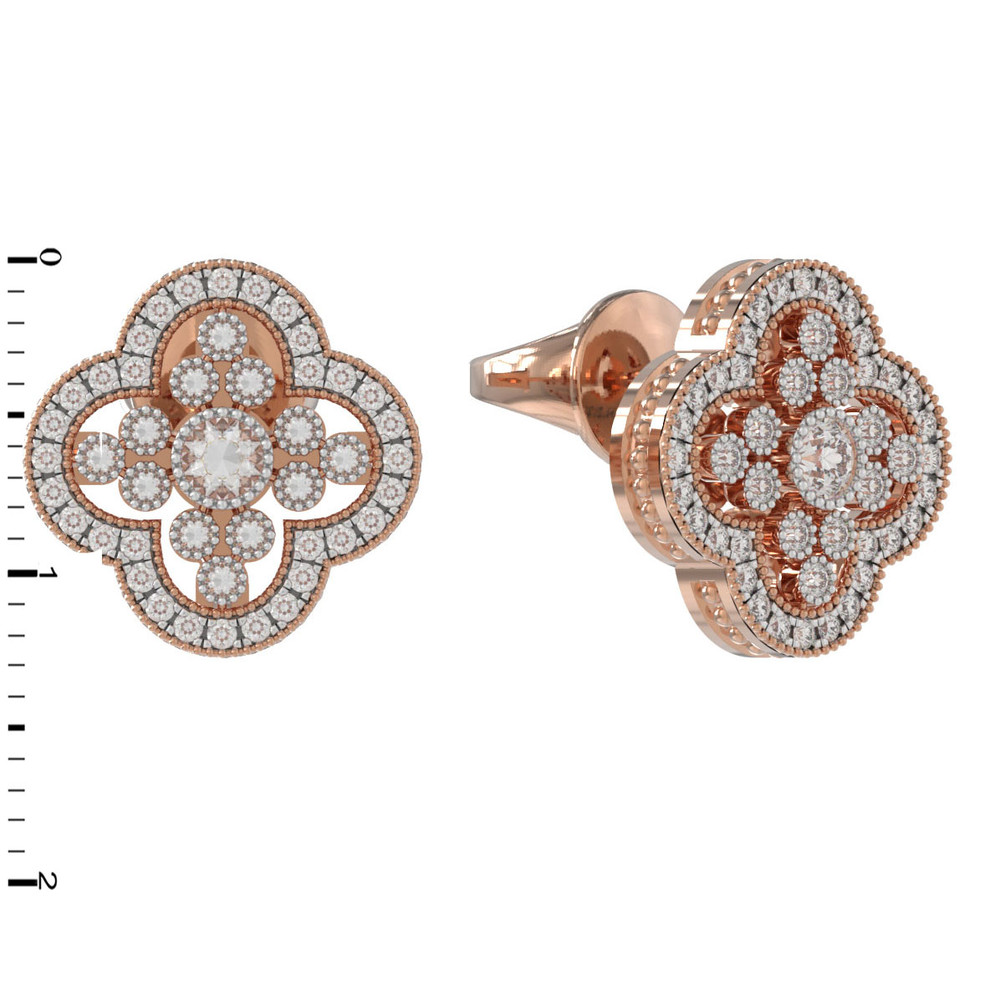 Серьги из золота c бриллиантами