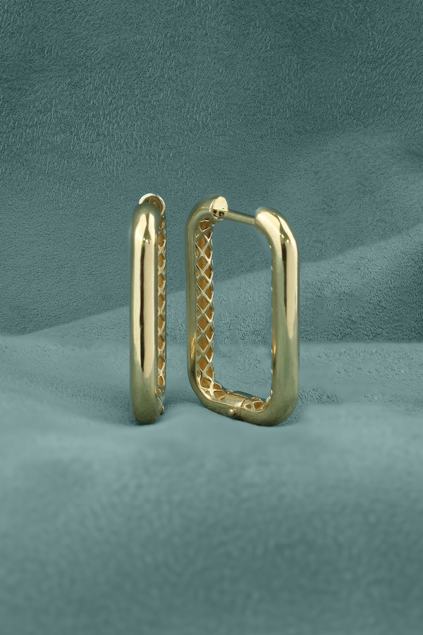 Серьги из лимонного золота