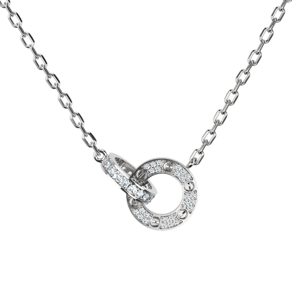 Колье из белого золота c бриллиантами