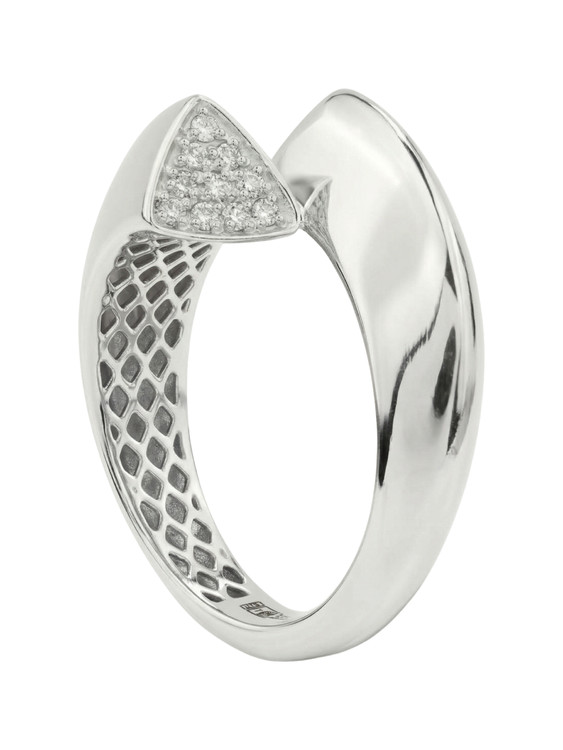 Кольцо из белого золота c бриллиантами